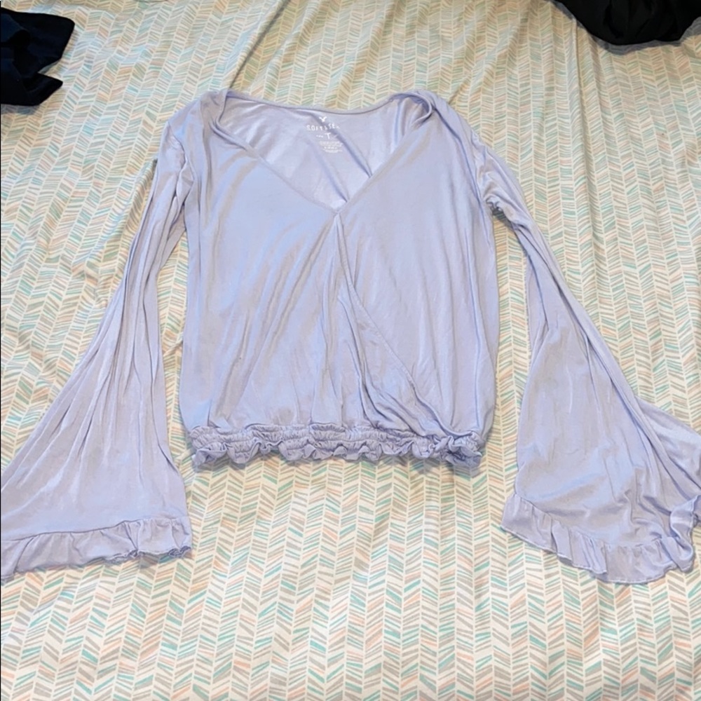 Long sleeve lilac shirt